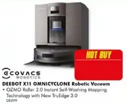 The Good Guys Ecovacs Robotics Deebot X11 Omniclone Robotic Vacuum offer