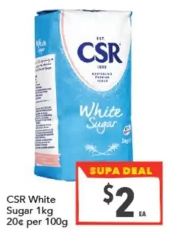 Supa Valu CSR White Sugar offer