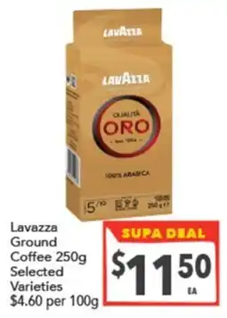 Supa Valu Lavazza Ground Coffee Selected Varieties offer