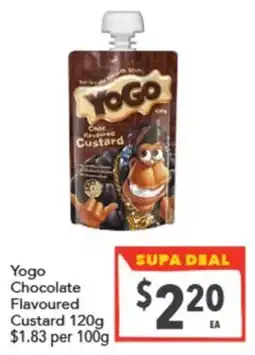 Supa Valu Yogo Chocolate Flavoured Custard offer