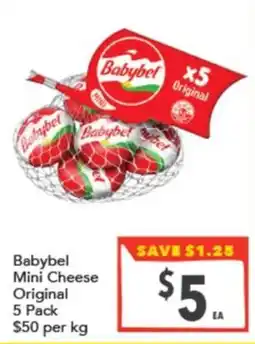 Supa Valu Babybel Mini Cheese Original offer