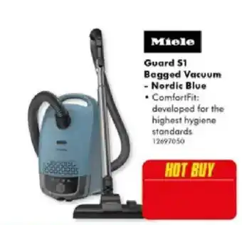 The Good Guys Miele Guard S1 Bagged Vacuum - Nordic Blue offer