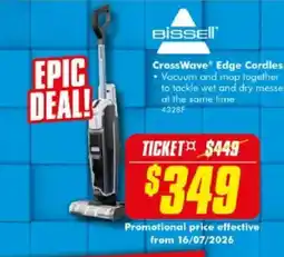 The Good Guys Bissell CrossWave Edge Cordless offer