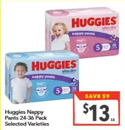 Supa Valu Huggies Nappy Pants offer