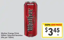 Supa Valu Mother Energy Drink offer