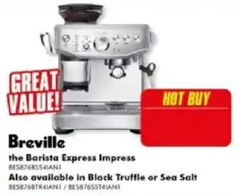 The Good Guys Breville the Barista Express Impress offer