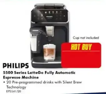 The Good Guys Philips 5500 Series LatteGo Fully Automatic Espresso Machine offer
