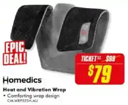 The Good Guys Homedics Heat and Vibration Wrap offer