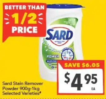 Supa Valu Sard Stain Remover Powder offer