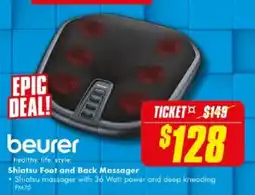 The Good Guys beurer Shiatsu Foot and Back Massager offer
