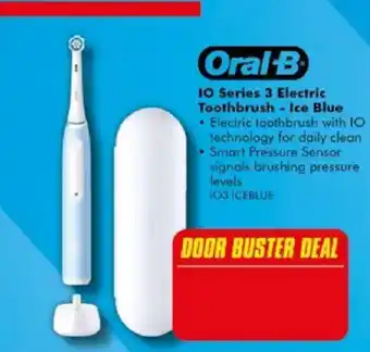 The Good Guys Oral-B IO Series 3 Electric Toothbrush - Ice Blue offer