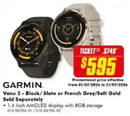 The Good Guys Garmin Venu 3 offer