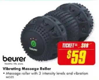 The Good Guys beurer Vibrating Massage Roller offer