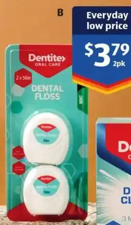 ALDI Dentitex Dental Floss offer