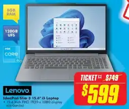 The Good Guys Lenovo IdeaPad Slim 3 15.6" i3 Laptop offer