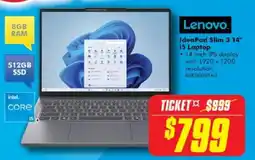 The Good Guys Lenovo IdeaPad Slim 3 14" i5 Laptop offer
