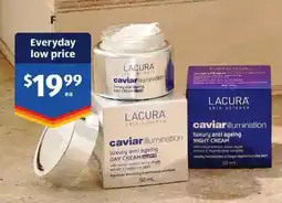 ALDI Lacura Caviar Illumination Day Cream with SPF15 or Night Cream offer