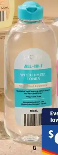 ALDI Lacura Witch Hazel Toner offer