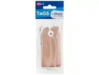 Officeworks Avery Tag with String 96 x 48mm Kraft Brown 24 Pack offer
