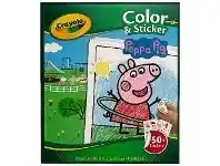 Officeworks Crayola Color N Sticker Book Peppa Pig Theme offer