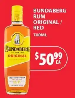 Star Liquor Bundaberg Rum Original / Red offer
