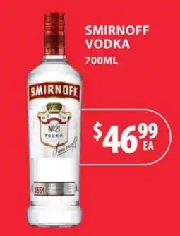 Star Liquor Smirnoff Vodka offer