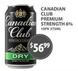 Star Liquor Canadian Club Premium Strength Dry offer