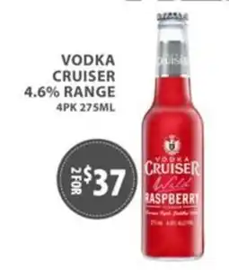 Star Liquor Vodka Cruiser Wild Raspberry offer