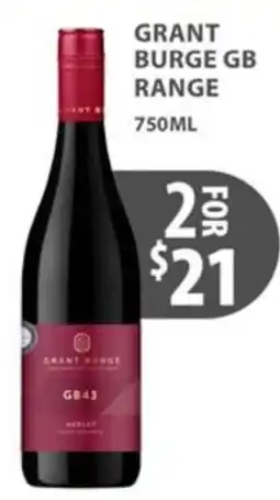 Star Liquor Grant Burge GB Range Merlot offer