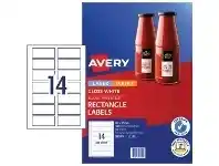 Officeworks Avery Permanent Labels 80 x 35mm White 140 Pack offer