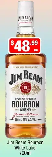 Liquor Stax Jim Beam Bourbon White Label offer