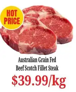 Farmer Jack's Australian Grain Fed Beef Scotch Fillet Steak offer