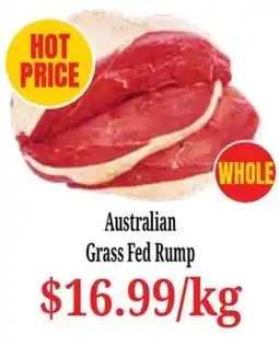 Farmer Jack's Australian Grass Fed Rump offer