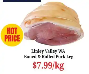 Farmer Jack's Linley Valley WA Boned & Rolled Pork Leg offer