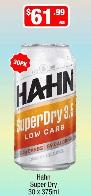 Liquor Stax Hahn Super Dry offer