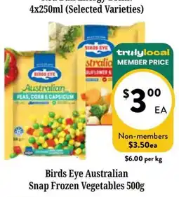 Farmer Jack's Birds Eye Australian Snap Frozen Vegetables offer
