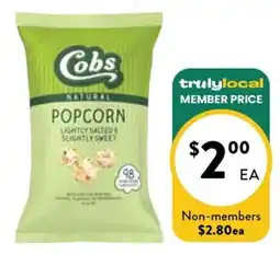 Farmer Jack's Cobs Natural Popcorn offer