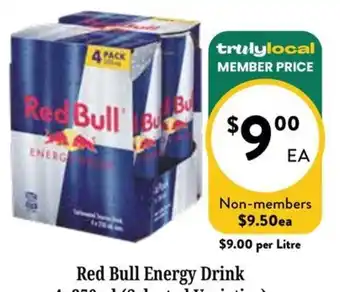 Farmer Jack's Red Bull Energy Drink offer