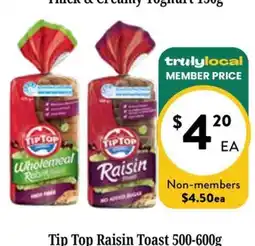 Farmer Jack's Tip Top Raisin Toast offer