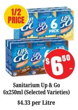 Farmer Jack's Sanitarium Up & Go offer