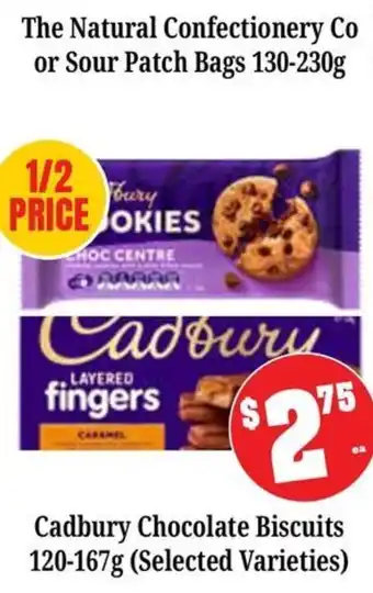 Farmer Jack's Cadbury Chocolate Biscuits offer