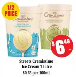 Farmer Jack's Streets Cremissimo Ice Cream offer