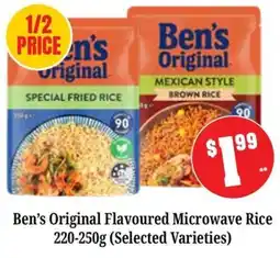 Farmer Jack's Ben's Original Flavoured Microwave Rice offer
