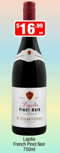 Liquor Stax Lajolie French Pinot Noir offer