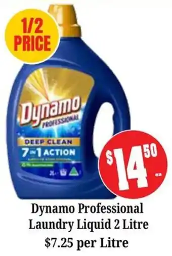 Farmer Jack's Dynamo Professional Laundry Liquid offer