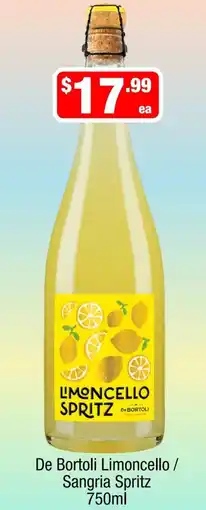 Liquor Stax De Bortoli Limoncello Spritz offer