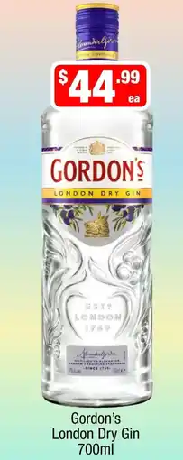 Liquor Stax Gordon's London Dry Gin offer