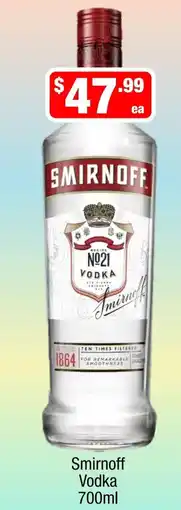 Liquor Stax Smirnoff Vodka offer