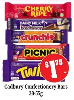 Farmer Jack's Cadbury Confectionery Bars offer