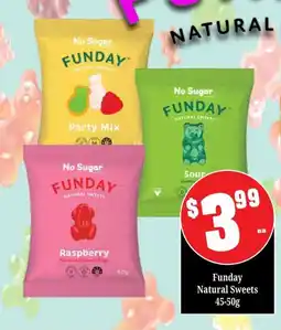 Farmer Jack's Funday Natural Sweets offer
